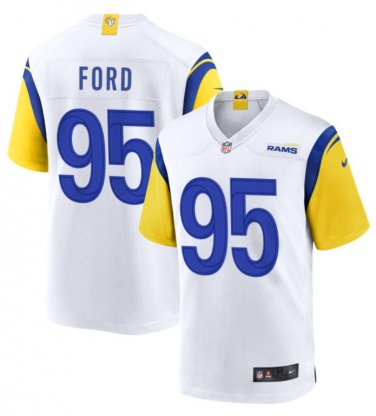 Los Angeles Rams Poona Ford #95 2026  Jersey