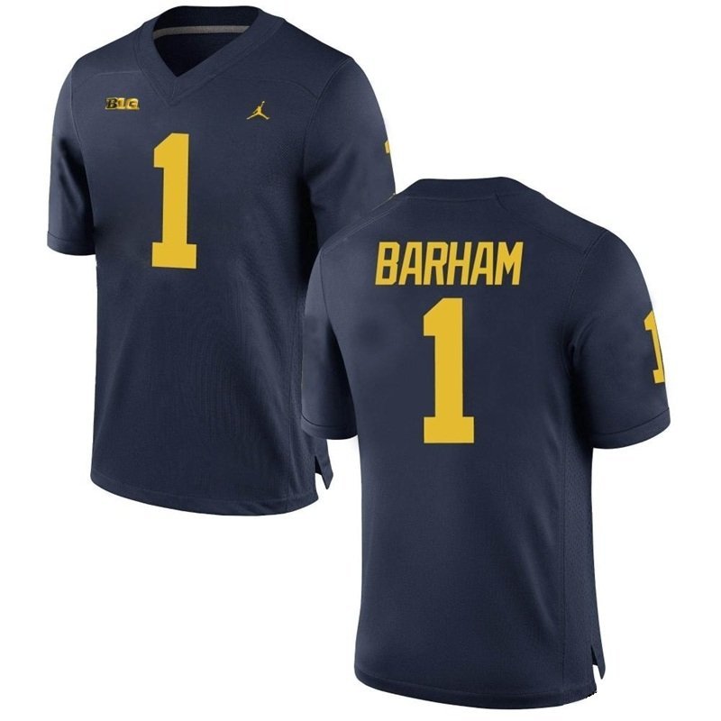 Michigan Wolverines Jaishawn Barham #1 2026  Jersey