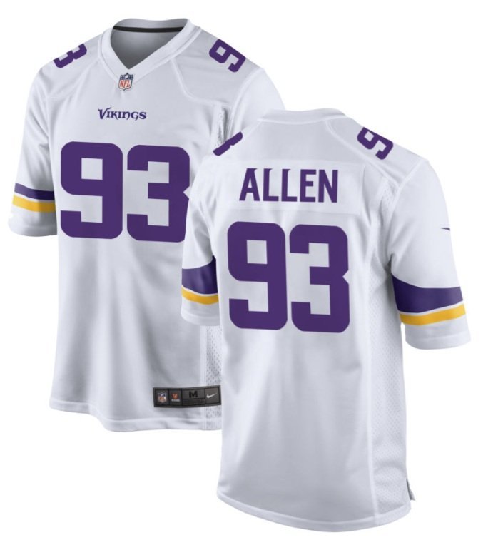 Maillot Vintage Vikings #69 Allen - Nike - Taille Enfant Large (Youth Large)