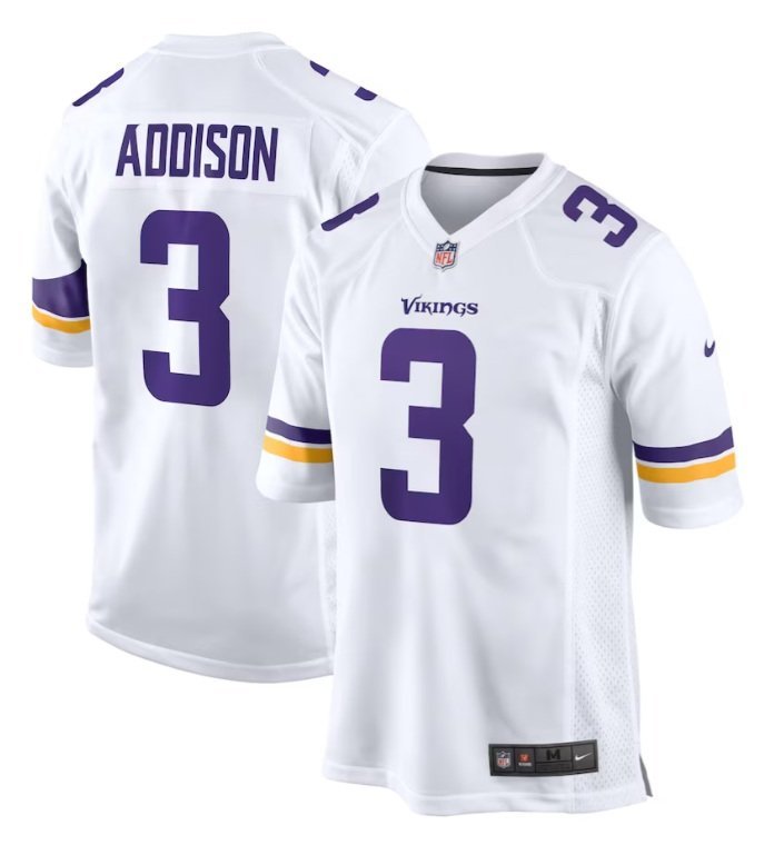 Minnesota Vikings Jordan Addison #3 2026  Jersey