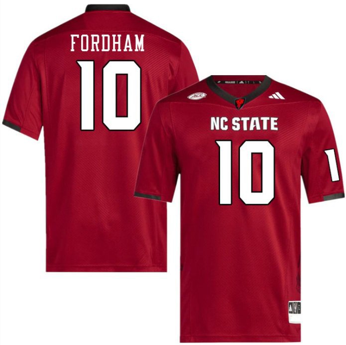 NC State Wolfpack Caden Fordham #10 2026  Jersey
