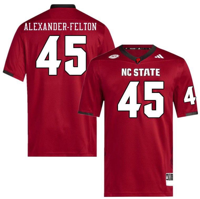 NC State Wolfpack Josh Alexander-Felton #45 2026  Jersey