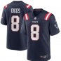 New England Patriots Stephon Diggs #8 2026  Jersey