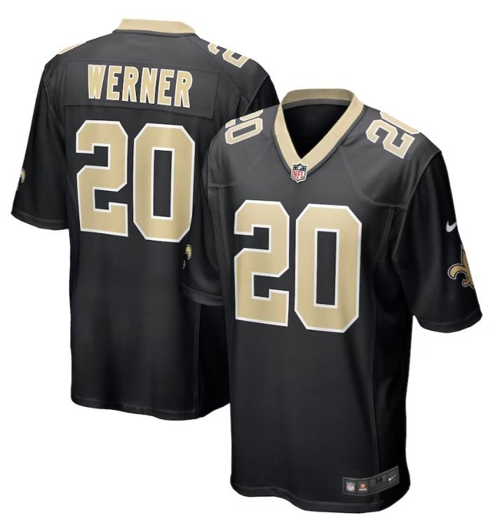 New Orleans Saints Pete Werner #20 2026  Jersey