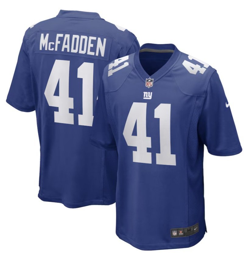 New York Giants Micah McFadden #41 2026  Jersey