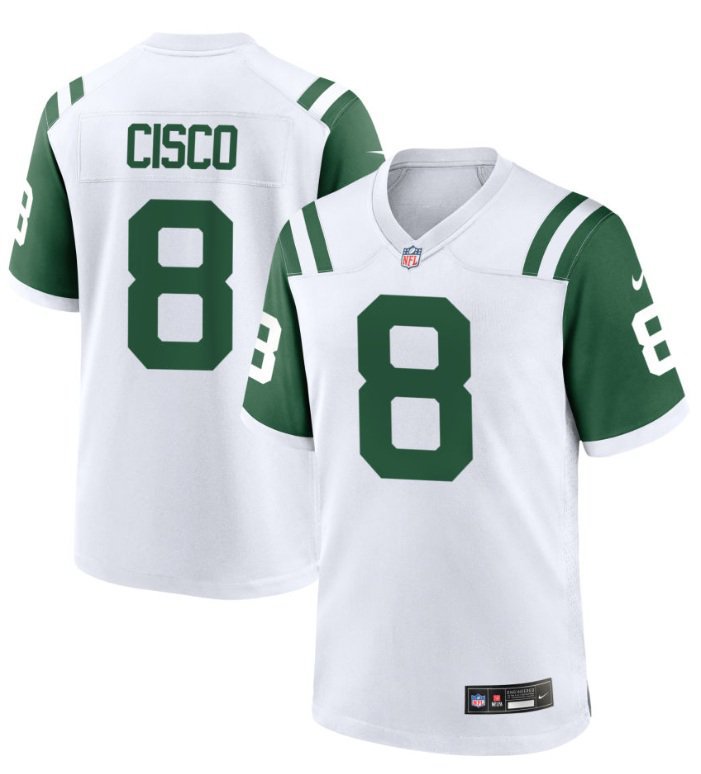 New York Jets Andre Cisco #8 2026  Jersey