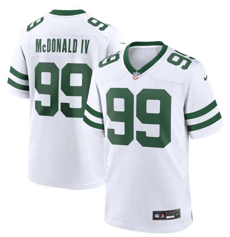 New York Jets Will McDonald IV #99 2026  Jersey