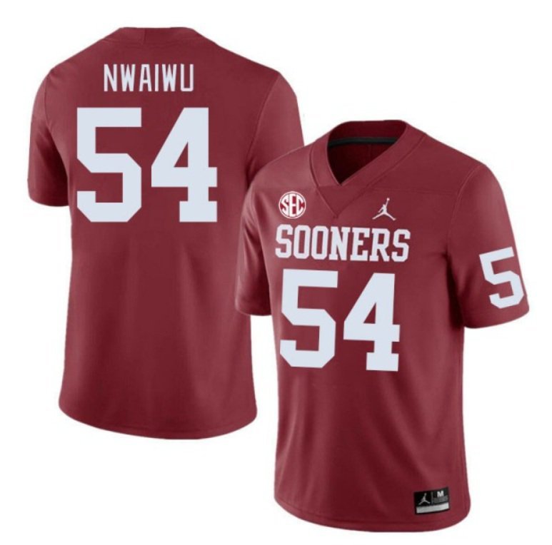 Oklahoma Sooners Febechi Nwaiwu #54 2026  Jersey