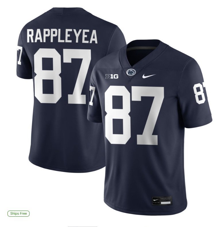 Penn State Nittany Lions Andrew Rapplerea #87 2026  Jersey