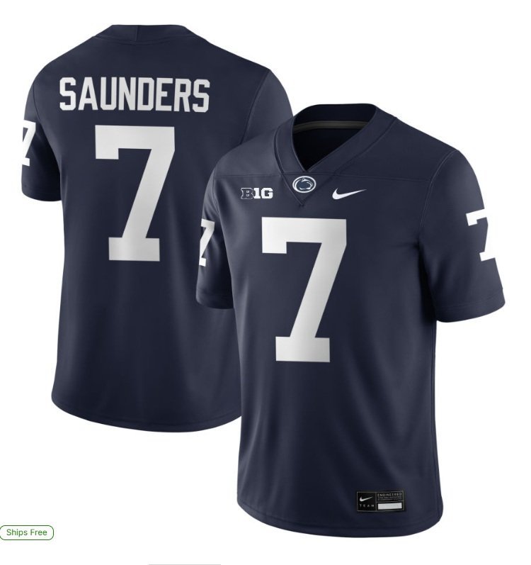 Penn State Nittany Lions Kaden Saunders #7 2026  Jersey