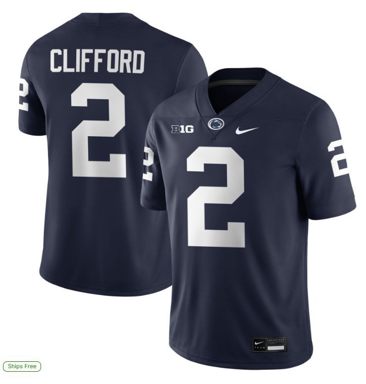 Penn State Nittany Lions Liam Clifford #2 2026  Jersey