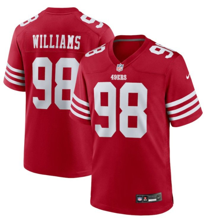 San Francisco 49ers Mykel Williams #98 2026  Jersey
