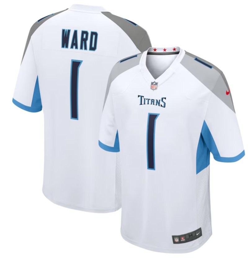 Tennessee Titans Cam Ward #1 2026  Jersey