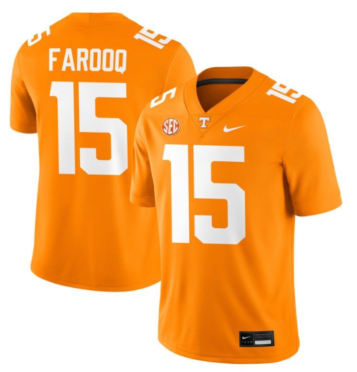 Tennessee Vols Edrees Farooq #15 2026  Jersey