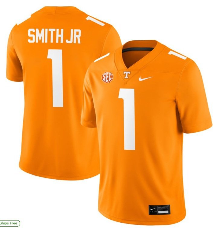 Tennessee Vols Travis Smith Jr. #1 2026  Jersey