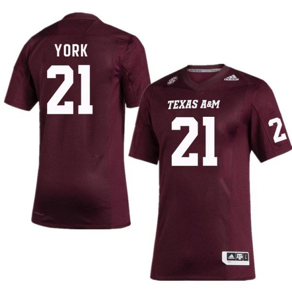Texas A&M Aggies Taurean York #21 2026  Jerseys