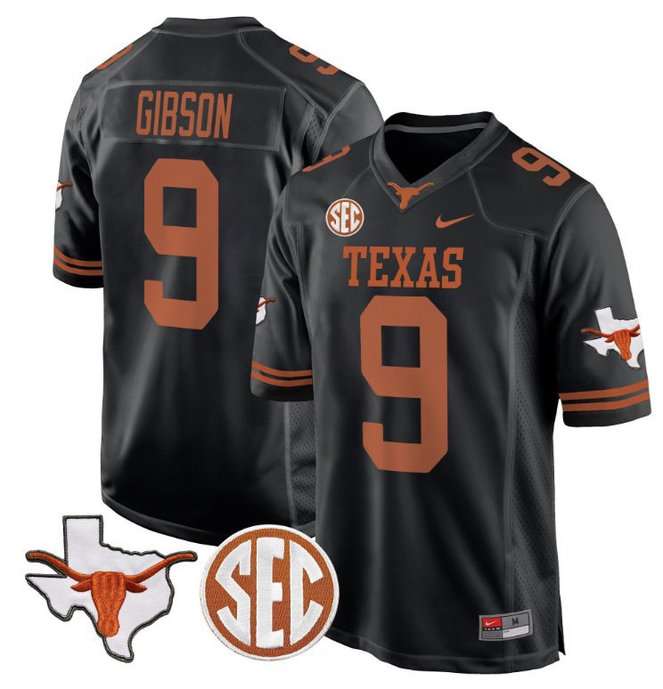 Texas Longhorns Jerrick Gibson #9 2026  Jersey