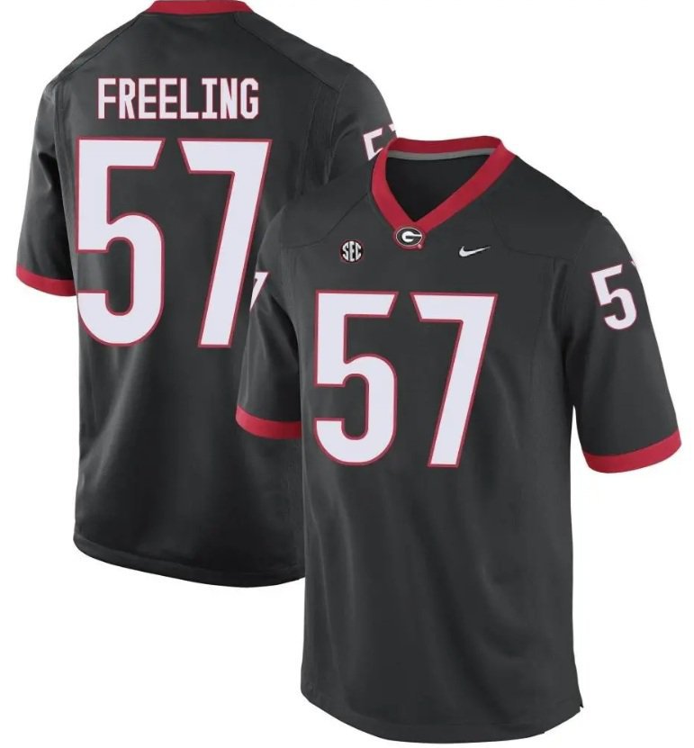 UGA Georgia Bulldogs Monroe Freeling #57 2026  Jersey