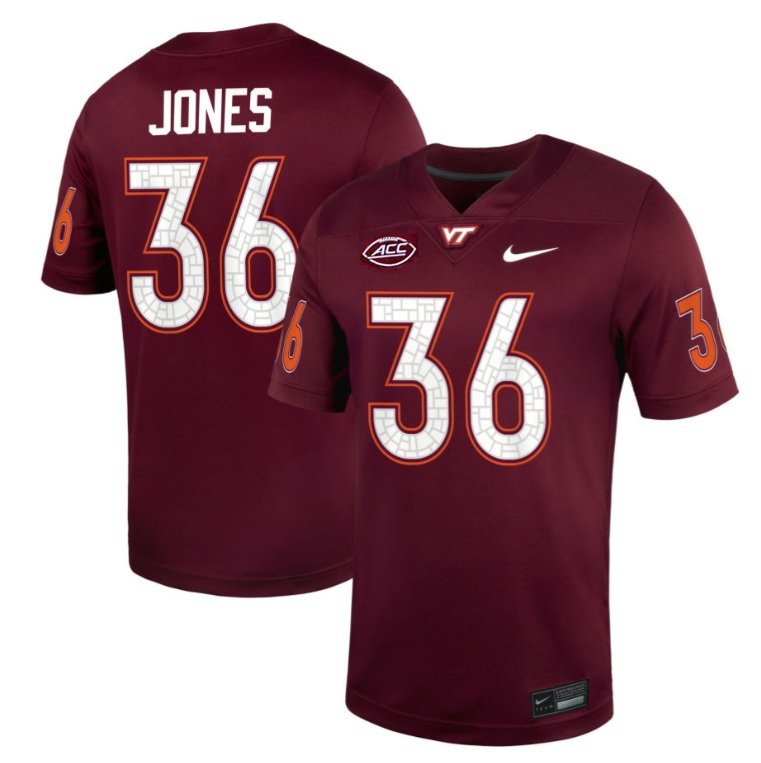 Va Tech Hokies Brody Jones #36 2026  Jersey