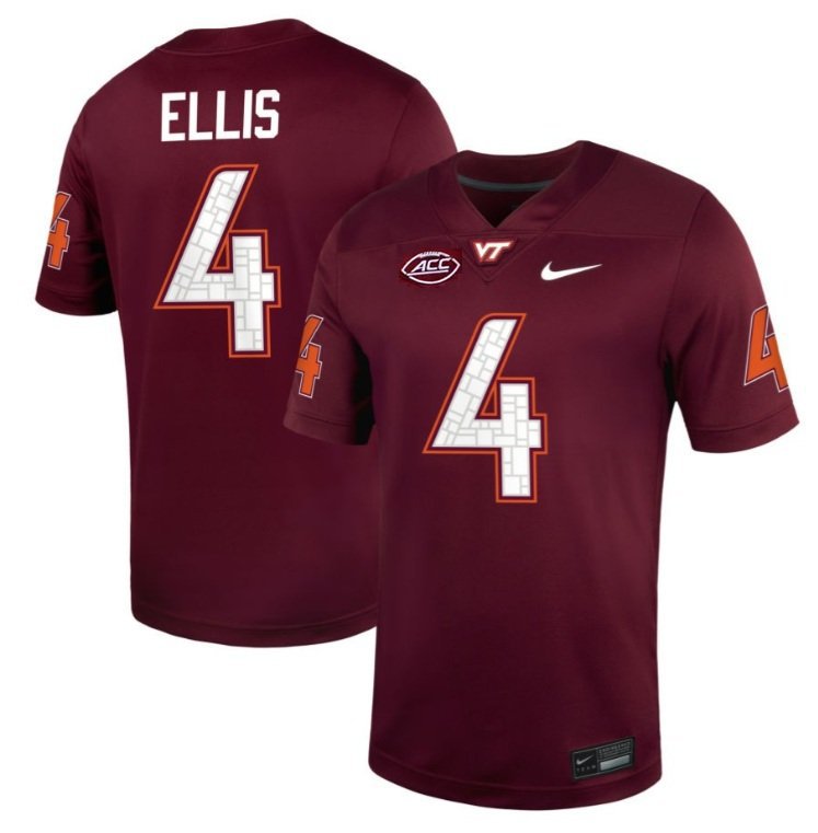 Va Tech Hokies Christian Ellis #4 2026  Jersey