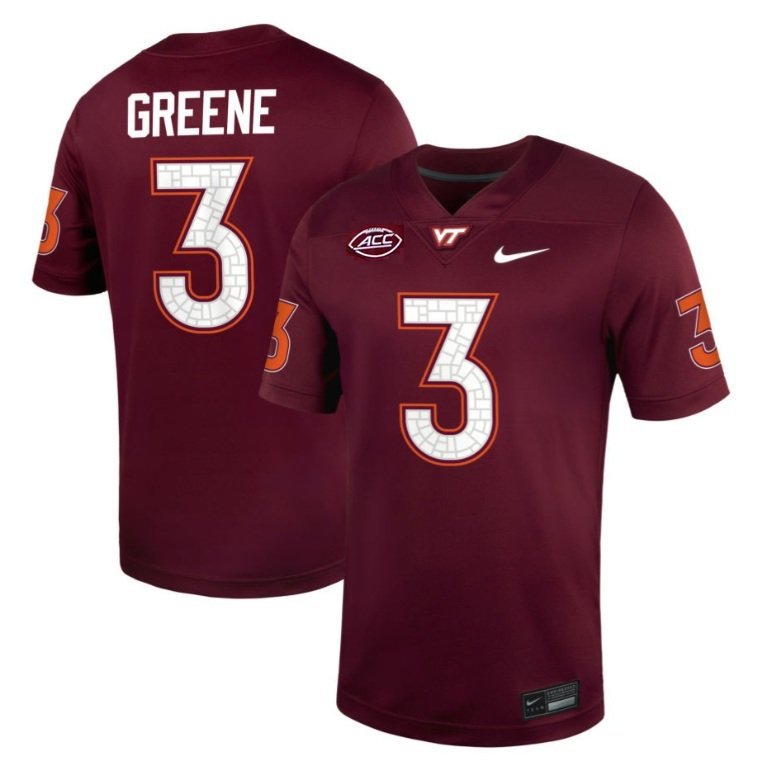 Va Tech Hokies Donavon Greene #3 2026  Jersey