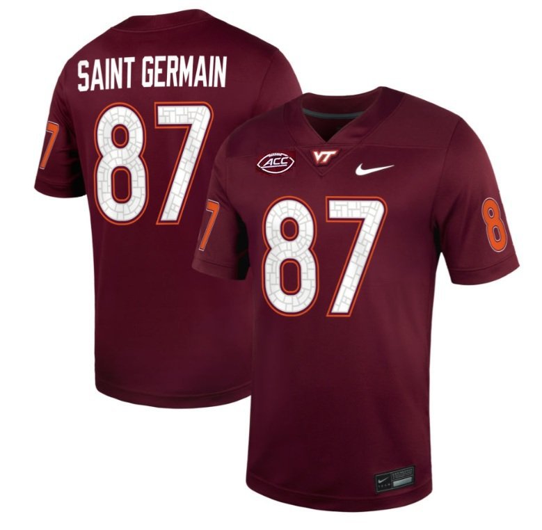 Va Tech Hokies Harrison Saint Germain #87 2026  Jersey