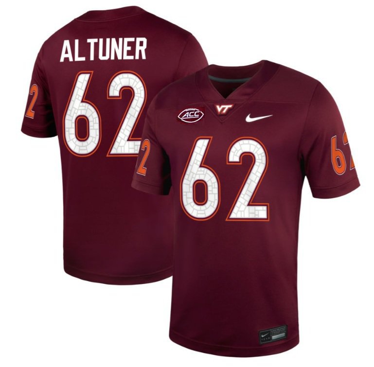 Va Tech Hokies Kyle Altuner #62 2026  Jersey