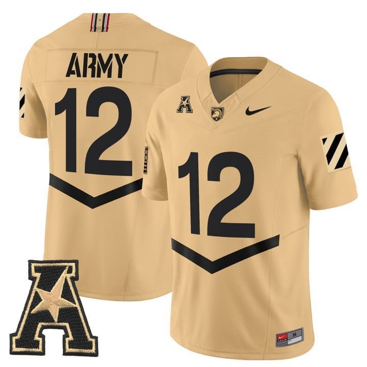 Army  #12 Army Black Knights 2026 Vapor Limited Stitched Tan