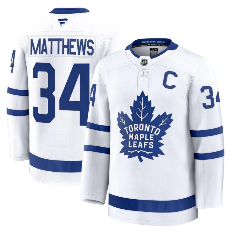 Auston Matthews  #34 Toronto Maple Leafs Timeless Stitched 2026 Away