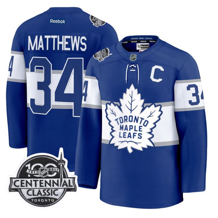 Auston Matthews  #34 Toronto Maple Leafs Timeless Stitched Centential Classic