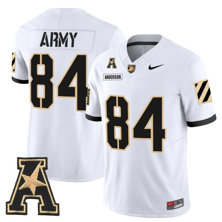 Brady Anderson  #84 Army Black Knights 2026 Vapor Stitched White