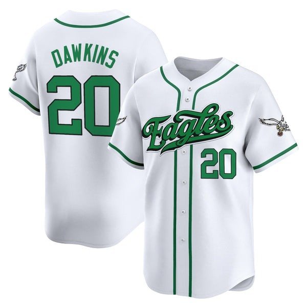 Brian Dawkins  #20 Philadelphia Eagles 2026 Vapor Baseball Kelly White - All Stitched