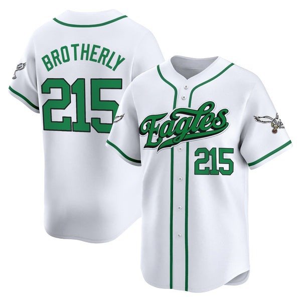Brotherly  #215 Philadelphia Eagles 2026 Vapor Baseball Kelly White - All Stitched