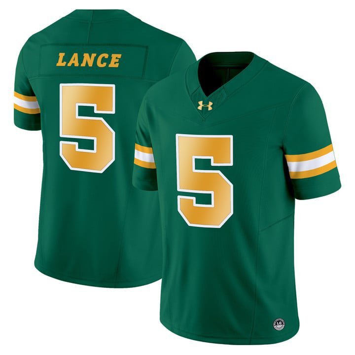 Bryce Lance  #5 North Dakota State Bison Vapor Limited Stitched Green