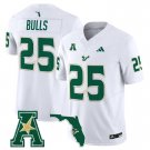 Bulls  #25 South Florida Bulls 2026 Vapor Limited Stitched White