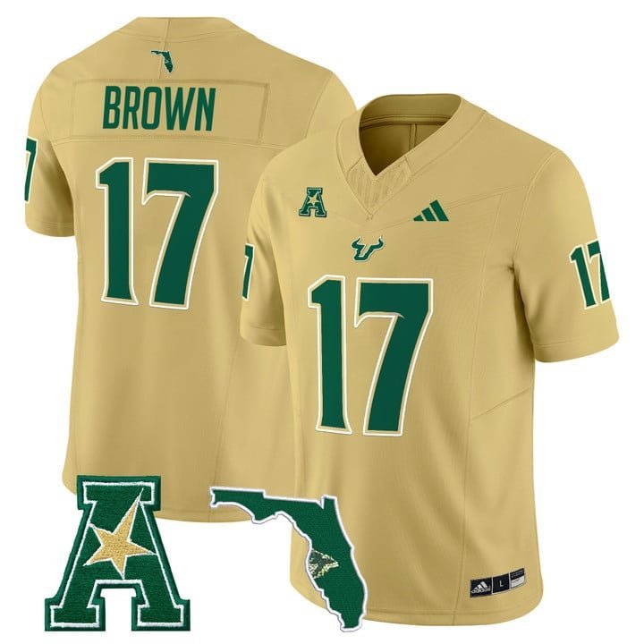 Byrum Brown  #17 South Florida Bulls 2026 Vapor Limited Stitched Gold