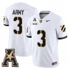 Cale Hellums  #3 Army Black Knights 2026 Vapor Stitched White