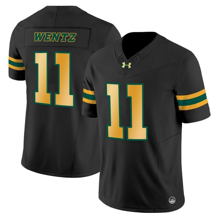 Carson Wentz  #11 North Dakota State Bison Limited Stitched Black