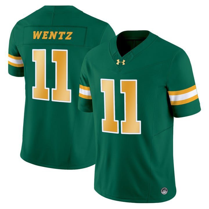 Carson Wentz  #11 North Dakota State Bison Limited Stitched Green
