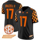 Chris Brazzell II  #17 Tennessee Vols Rebrand 2026 Checkerboard Black
