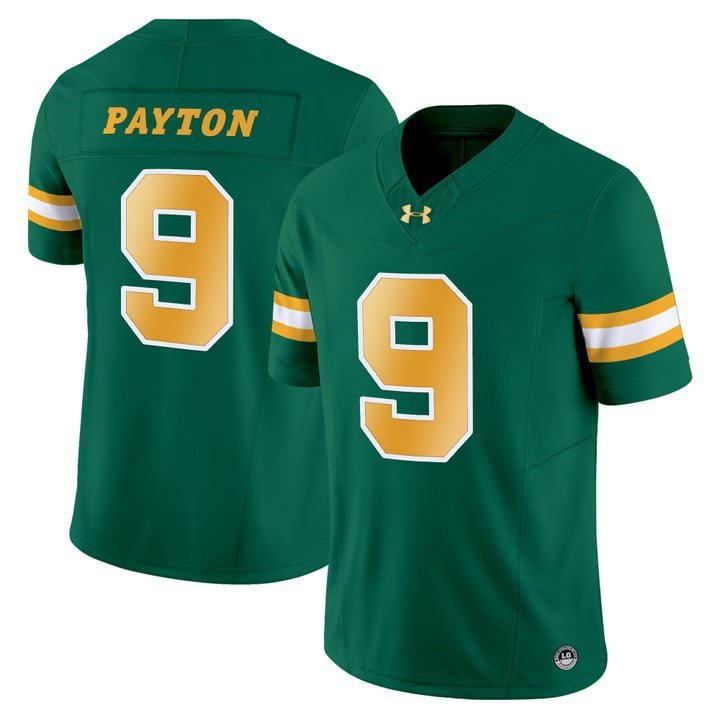 Cole Payton  #9 North Dakota State Bison Vapor Limited Stitched Green