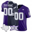 Cowboys TCU College Football Split Vapor Limited Custom  Stitched