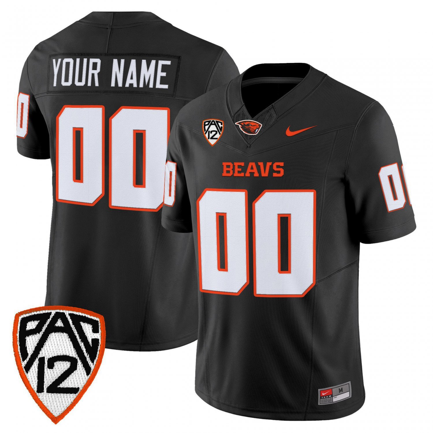 Custom Oregon State Beavers  2026 Vapor Limited Stitched Black
