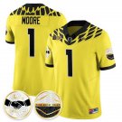 Dakorien Moore  #1 Oregon Ducks 2026 Shoe Duck Yellow - All Stitched