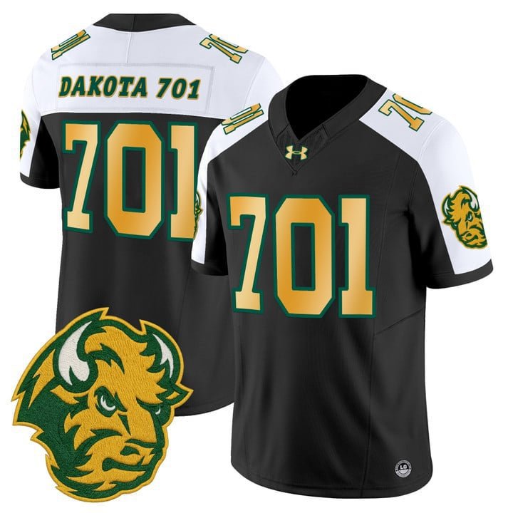 Dakota  #701 North Dakota State Bison Vapor Limited Stitched Black Alternate