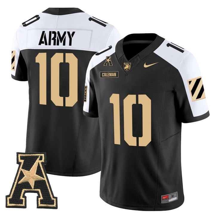 Dewayne Coleman  #10 Army Black Knights 2026 Vapor Stitched Alternate