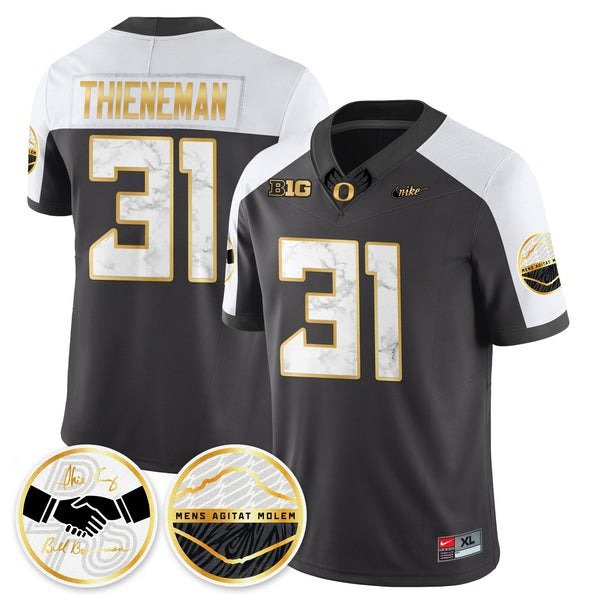 Dillon Thieneman  #31 Oregon Ducks 2026 Shoe Duck Black Alternate - All Stitched