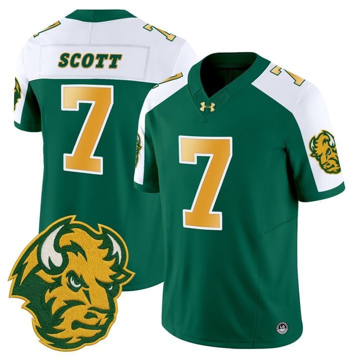 DJ Scott  #7 North Dakota State Bison Vapor Limited Stitched Green Alternate
