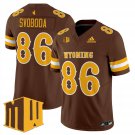 Evan Svoboda  #86 Wyoming Cowboys 2026 Vapor Limited Stitched Brown