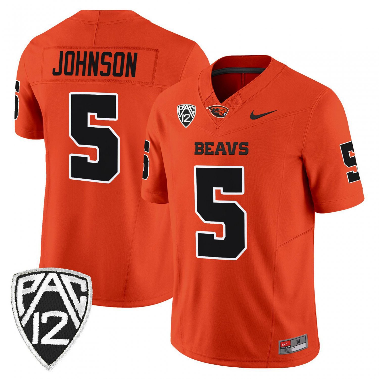 Gabarri Johnson  #5 Oregon State Beavers 2026 Limited Stitched Orange